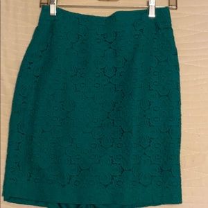 Green pencil skirt